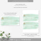 Watercolour Green | Printable Birthday Cheque Gift Voucher Template