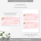 Watercolour Pink | Printable Birthday Cheque Gift Voucher Template