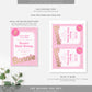Barbie Party Pink Gold | Printable Birthday Invitation Template - Black Bow Studio