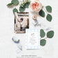 Gingham Blue Rocking Horse | Printable Birthday Invitation Template