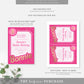 Barbie Party Hot Pink Gold | Printable Birthday Invitation Template