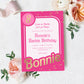 Barbie Party Hot Pink Gold | Printable Birthday Invitation Template