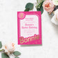 Barbie Party Hot Pink Gold | Printable Birthday Invitation Template