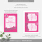 Barbie Party Hot Pink Silver | Printable Birthday Invitation Template
