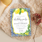 Positano Lemons | Printable Birthday Party Invitation Template
