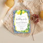 Positano Lemons | Printable Birthday Party Invitation Template