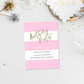 Stripe Pink | Printable Birthday Invitation - Black Bow Studio