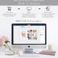 Gingham Blue | Printable Birthday Photo Timeline Sign Template
