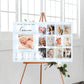 Gingham Blue | Printable Birthday Photo Timeline Sign Template