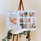 Gingham Blue | Printable Birthday Photo Timeline Sign Template