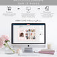 Gingham Pink | Printable Birthday Photo Timeline Sign Template