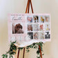 Gingham Pink | Printable Birthday Photo Timeline Sign Template