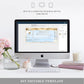 Watercolour Blue | Printable Birthday Boarding Pass - Black Bow Studio