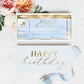 Watercolour Blue | Printable Birthday Boarding Pass - Black Bow Studio