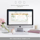 Ferras Blossom Greenery | Printable Birthday Boarding Pass - Black Bow Studio