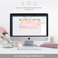 Watercolour Pink | Printable Birthday Boarding Pass - Black Bow Studio