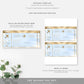 Watercolour Blue | Printable Boarding Pass - Black Bow Studio