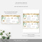 Ferras Blossom Greenery | Printable Boarding Pass - Black Bow Studio