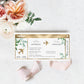 Ferras Blossom Greenery | Printable Boarding Pass - Black Bow Studio