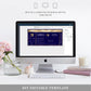 Paintly Navy Blue | Printable Boarding Pass - Black Bow Studio