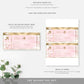Watercolour Pink | Printable Boarding Pass - Black Bow Studio
