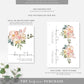 Cambridge Floral Multi | Printable Bouquet Bar Sign Template