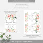 Darcy Floral Pink | Printable Bouquet Bar Sign Template