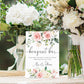 Darcy Floral Pink | Printable Bouquet Bar Sign Template