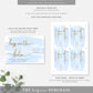 Watercolour Blue | Printable Boys Are The Balm Favour Card