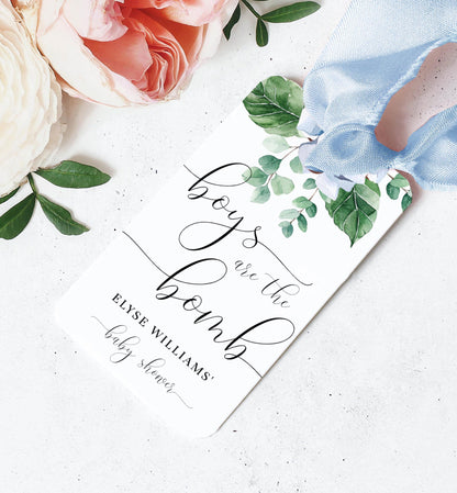 Ferras Blossom Blue | Printable Bath Bomb Favour Tags