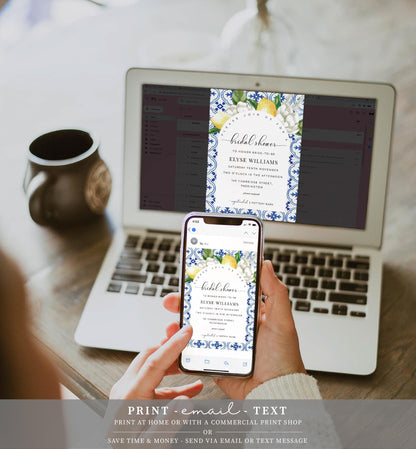 The Med Arch Lemons | Printable Bridal Shower Invitation Suite