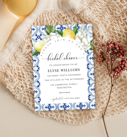 The Med Arch Lemons | Printable Bridal Shower Invitation Suite