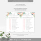 Afternoon Blooms | Printable Bridal Shower Games Bundle Template - Black Bow Studio