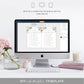 Afternoon Blooms | Printable Bridal Shower Games Bundle Template - Black Bow Studio