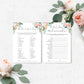 Afternoon Blooms | Printable Bridal Shower Games Bundle Template - Black Bow Studio