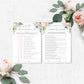 Afternoon Blooms | Printable Bridal Shower Games Bundle Template - Black Bow Studio