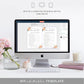 Darcy Floral Peach | Printable Bridal Shower Games Bundle Template - Black Bow Studio