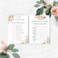 Darcy Floral Pink | Printable Bridal Shower Games Bundle Template - Black Bow Studio