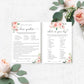 Darcy Floral Pink | Printable Bridal Shower Games Bundle Template - Black Bow Studio