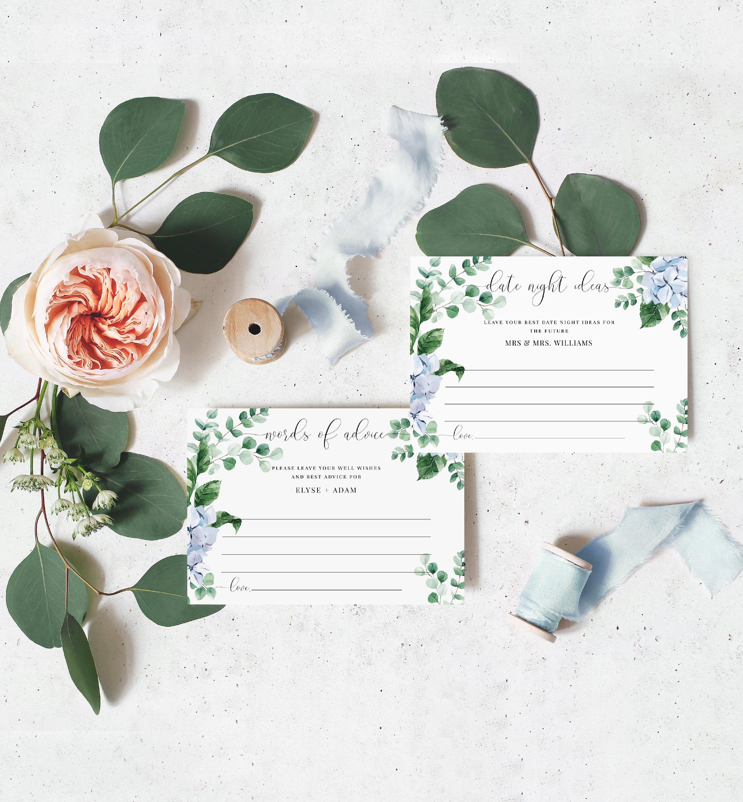 Ferras Blue | Printable Bridal Shower Games Bundle Template