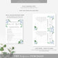 Ferras Blue | Printable Bridal Shower Games Bundle Template