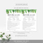 Nantucket Palm | Printable Bridal Shower Games Bundle - Black Bow Studio