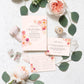 Abbieville Floral Pink | Printable Bridal Shower Invitation Suite Template - Black Bow Studio