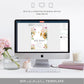 Mews Floral White | Printable Bridal Shower Invitation Suite Template