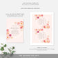 Abbieville Floral Pink | Printable Bridal Shower Invitation Suite Template - Black Bow Studio