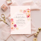 Abbieville Floral Pink | Printable Bridal Shower Invitation Suite Template - Black Bow Studio