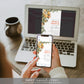 Clementine White | Printable Bridal Shower Invitation Template