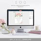 Darcy Floral Pink | Printable Bridal Shower Invitation Suite Template - Black Bow Studio