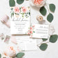 Darcy Floral Pink | Printable Bridal Shower Invitation Suite Template - Black Bow Studio