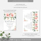Darcy Floral Pink | Printable Bridal Shower Invitation Suite Template - Black Bow Studio